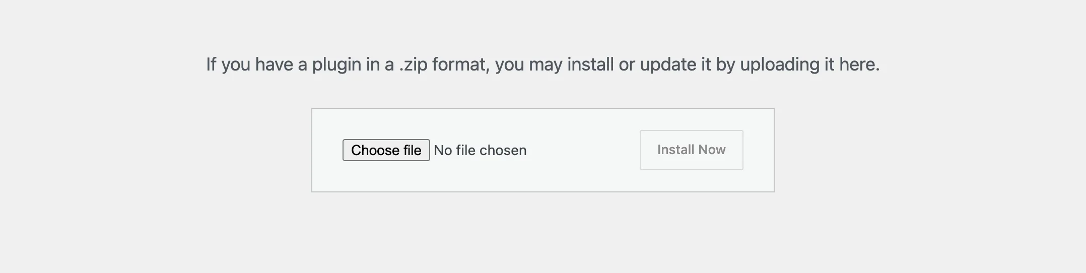 Install Eventful Pro for Elementor: the Upload Plugin box on the Add Plugins screen