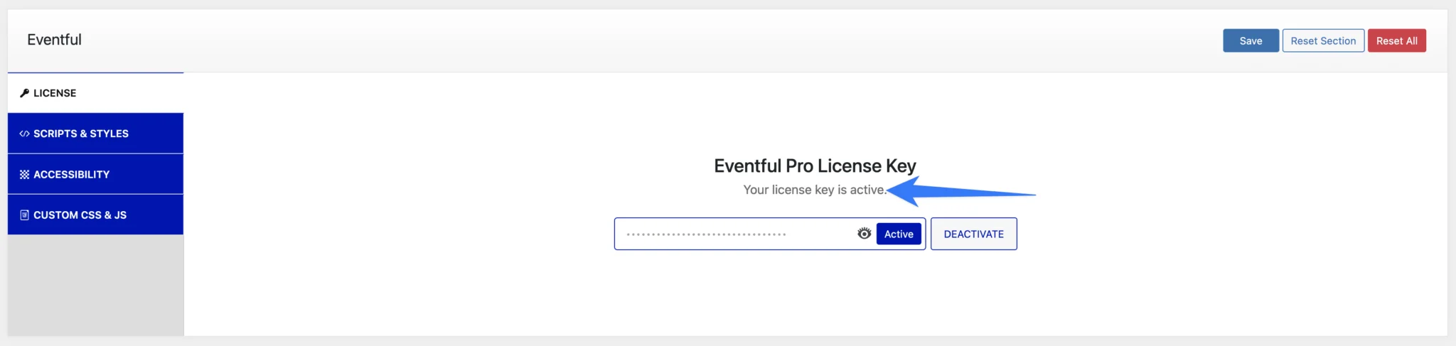 Eventful License Activated