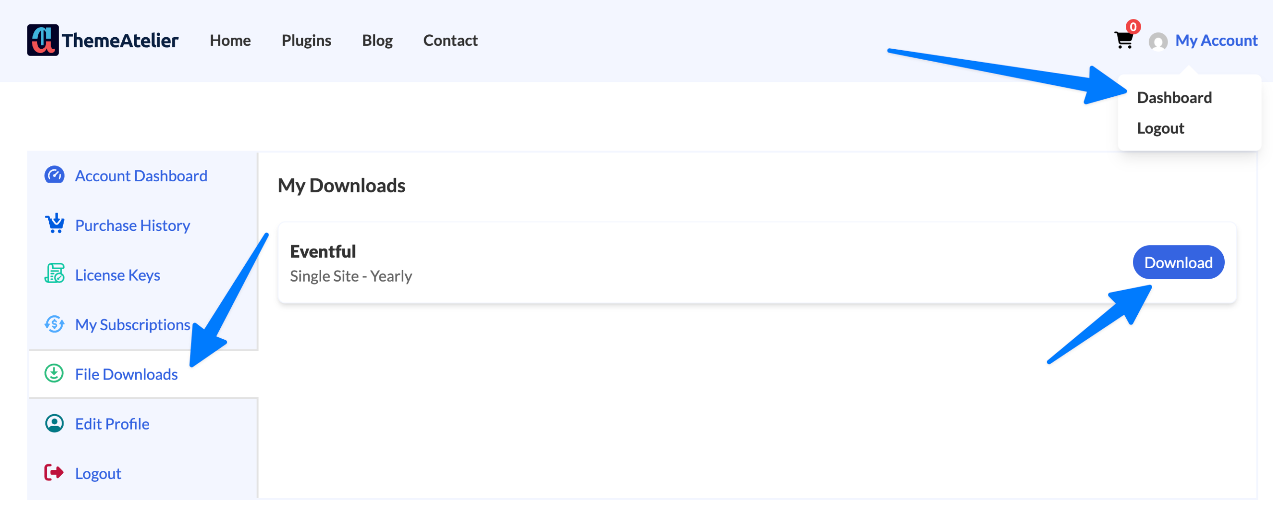 Eventful Download Plugin