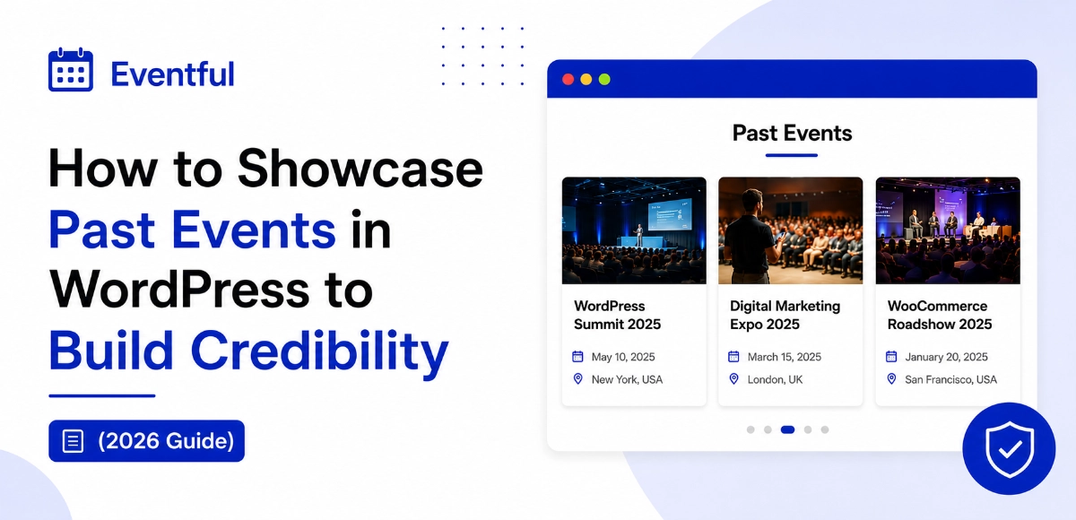 showcase past events in WordPress