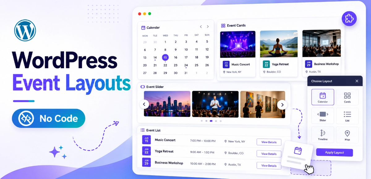 How to Display Events in WordPress Without Coding: Best Calendar Layouts & Plugins