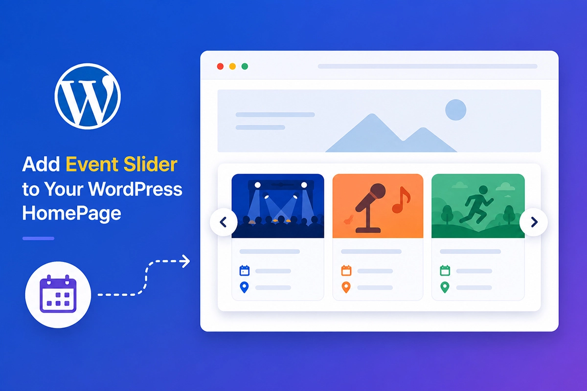 How to Add Event Slider to Your WordPress HomePage