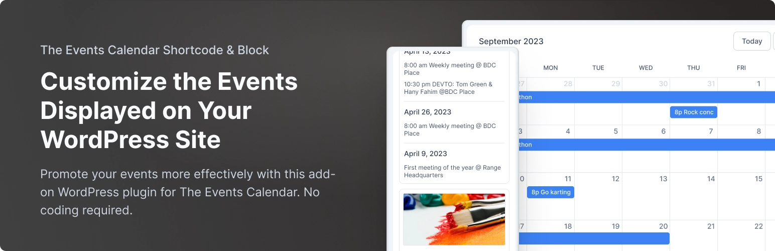 The Events Calendar Shortcode & Block — Best for Embedding Events Anywhere