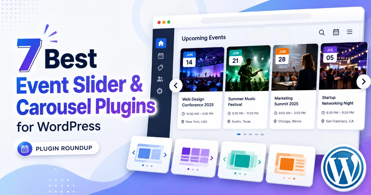 best event slider plugin