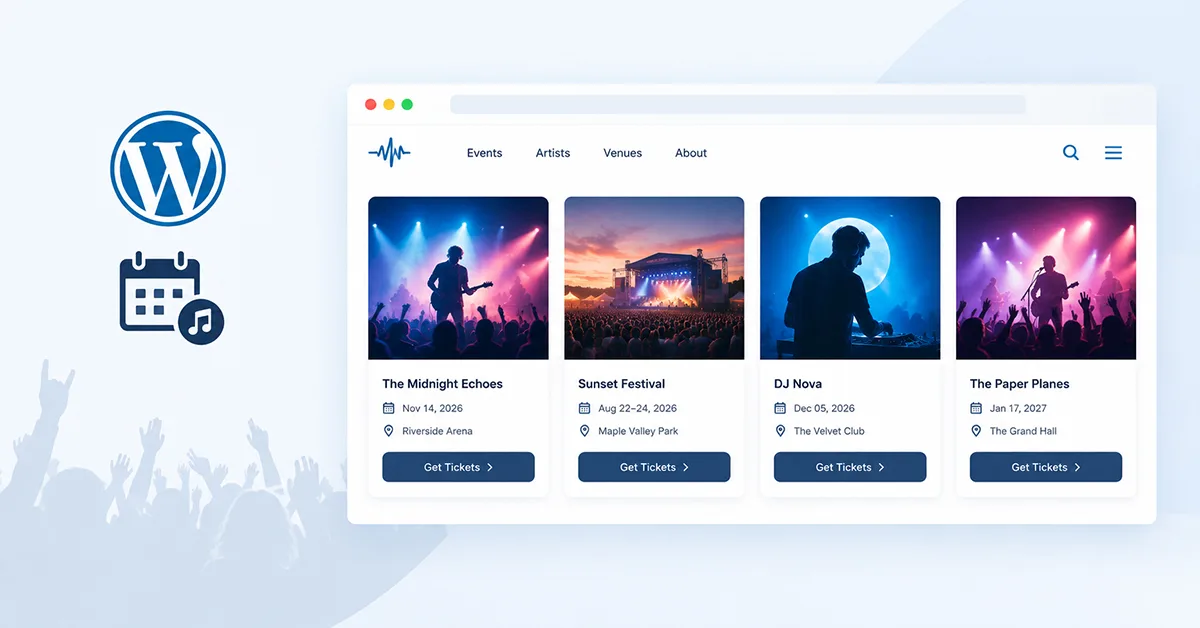 How to Showcase Music, Festival & Nightlife Events on WordPress
