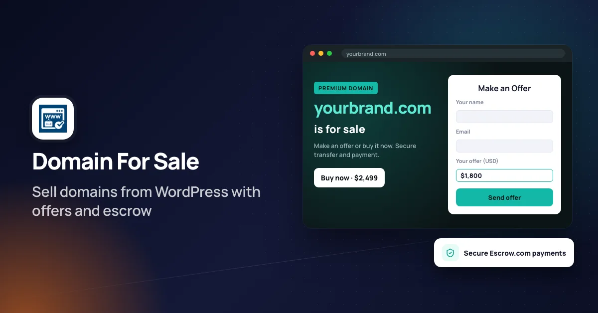 Domain For Sale deal
